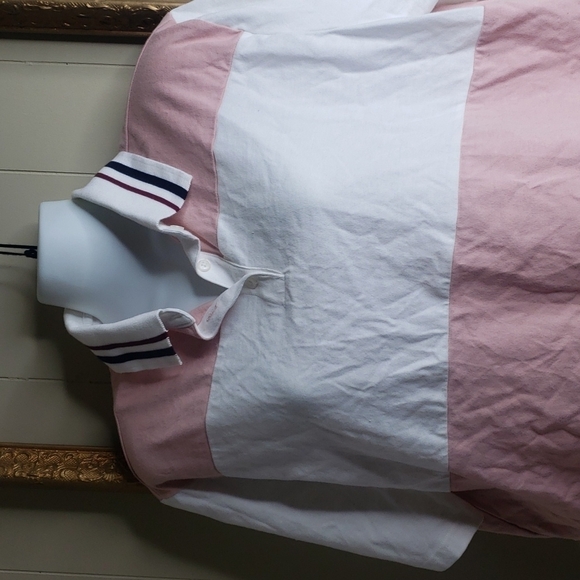 WOMEN'S Short Sleeve Rugby Stripe Collared Top - Wild Fable - Picture 4 of 7